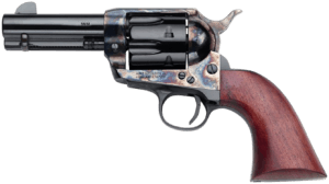 Pietta GW9LLE312NMUI Great Western II Liberty 9mm Luger 6 Shot 3.50″ Blued Engraved Octagon Barrel Blued Engraved Cylinder & Frame Ultra Ivory w/Engraved Liberty Eagle Grip