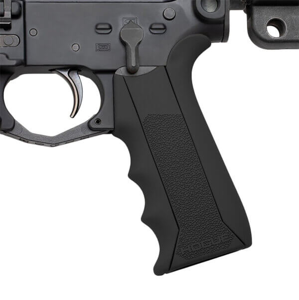 Hogue 13040 Modular Overmolded Black Rubber Pistol Grip with Finger Grooves Fits AR-15/M16