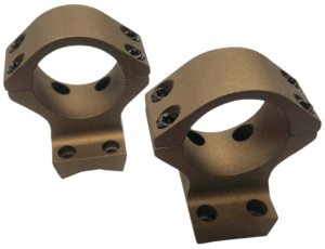 Talley SB930735 Ring/Base Combo Smoked Bronze Cerakote Aluminum 1″ Tube Compatible w/Browning X-Bolt Low Rings 1 Pair