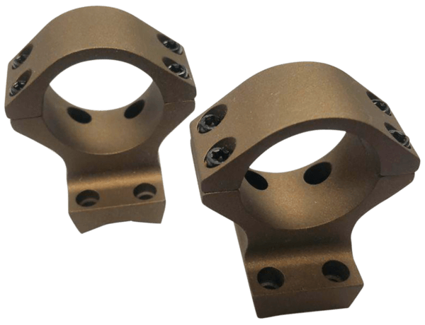 Talley SB930735 Ring/Base Combo Smoked Bronze Cerakote Aluminum 1″ Tube Compatible w/Browning X-Bolt Low Rings 1 Pair