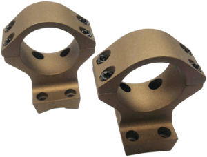 Talley 730735SM Ring/Base Combo Smoked Bronze Cerakote Aluminum 30mm Tube Compatible w/Browning X-Bolt Low Rings Short/Super Short Action 20 MOA 1 Pair