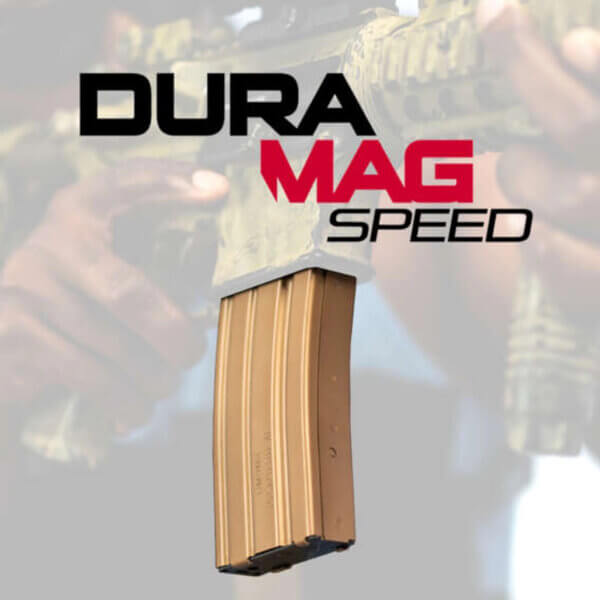 DuraMag 2023009175CPD AR-15 Duramag Speed 20rd 300 Blackout .223 Cal/5.56 Fits AR-15 Desert Gold Aluminum