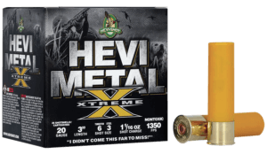 HEVI-Shot HS39202 HEVI-Metal Extreme 20 Gauge 3 1 1/16 oz Steel Tungsten 4/1 Shot 25rd Box