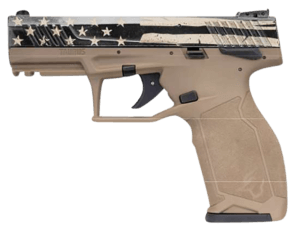 Taurus 1GX4M931CK7 GX4  Micro-Compact 9mm Luger 11+1 3.06 Satin Black DLC Steel Barrel  Black Nitride Serrated Slide  Black Polymer Frame w/ Interchangeable Backstrap Grips Right Hand Includes B&W US Flag Holster”