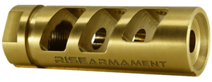 Rise Armament RA701308TIN RA-701  Gold Nitride Titanium with 5/8-24 tpi Threads for 30 Cal”