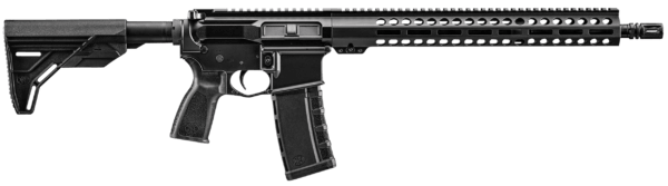 FN 36100740 FN 15 Guardian 5.56x45mm NATO 16″ 30+1 Black Slick-Side Upper Rec OEM 6 Position Stock & Grip 15″ M-LOK Handguard
