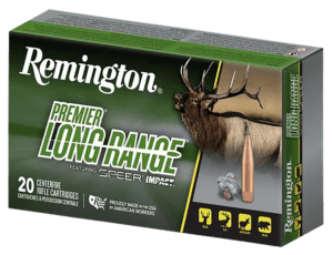 Remington Ammunition R28828 Premier Long Range 6.5 PRC 140 gr Speer Impact 20rd Box