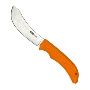 AccuSharp 732C Butcher 4″ Fixed Butcher Plain Stainless Steel Blade/Blaze Orange Ergonomic Anti-Slip Rubber Handle