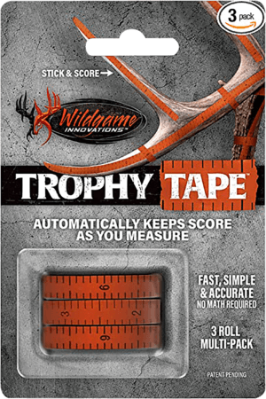 Wildgame Innovations WLD424 Trophy Tape Orange 200″ Long 3 Rolls Per Pack