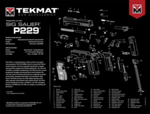 TekMat TEKR20SIGP229 Sig Sauer P229 Ultra 20 Cleaning Mat