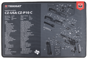 TekMat TEKR44M14 M14 (M1A) Cleaning Mat Black/White Thermoplastic Fiber Top w/Vulcanized Rubber Back 44″ x 15″ M14 (M1A) Parts Diagram Illustration