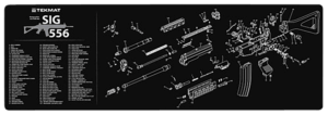 TekMat TEKR36CZSCORPION CZ Scorpion EVO 3 Cleaning Mat Black/Gray Thermoplastic Fiber Top w/Vulcanized Rubber Back 36″ x 12″ CZ Scorpion EVO 3 Parts Diagram Illustration