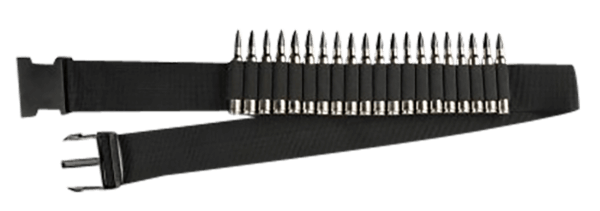 Hunters Specialties 00682 Rifle Shell Belt Holds 20 Cartridges Waist Mount Black