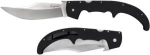Cold Steel CS62MGC Espada XL 7.50″ Folding Clip Point Plain AUS-10A SS Blade/9.25″ Black w/Polished Bolsters G10 Handle Includes Belt Clip