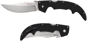 Cold Steel CS62MGD Espada Large 5.50″ Folding Clip Point Plain S35VN SS Blade/6.75″ Black w/Polished Bolsters G10 Handle Includes Belt Clip