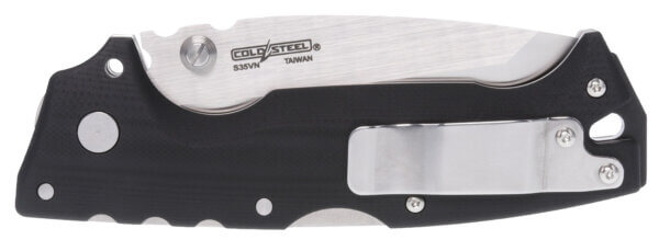 Cold Steel CS28DE AD-10 4″ Folding Tanto Plain Stonewashed S35VN SS Blade/Black Scales G10 Handle Includes Belt Clip