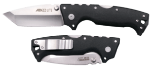 Cold Steel CSFL35DPLC Engage 3.50″ Folding Clip Point Plain Satin S35VN SS Blade/4.11″ Black G10 Handle Includes Belt Clip