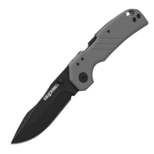 Cold Steel CSFL30DPLD10BGY Engage 3″ Folding Drop Point Plain Black Stonewashed AUS-10A SS Blade/4.11″ Gray G10 Handle Includes Belt Clip