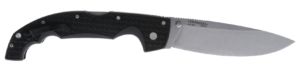 Cold Steel CS29AXB Voyager XL 5.50″ Folding Drop Point Plain Stonewashed AUS-10A SS Blade/6.75″ Black Textured Griv-Ex Handle Includes Belt Clip