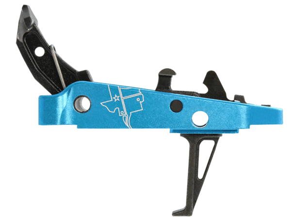 CMC Triggers 47403 Drop-In Trigger Group 2.0 Single-Stage Flat with 2.50 lbs Draw Weight Black with Blue Housing Fits AK-47