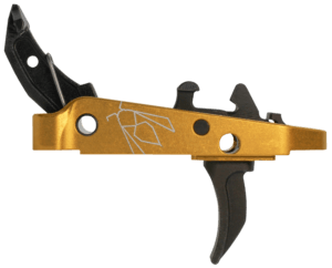 CMC Triggers 47507 Drop-In Yella Jacket Combat Trigger Group 2.0 Single-Stage Curve with 3.50 lbs Draw Weight Black with Yellow Housing Fits AK-47