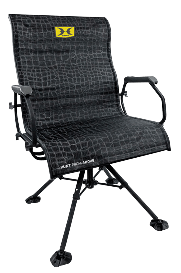 Hawk HWK-3115 Big Denali Blind Chair Folding Black Mesh