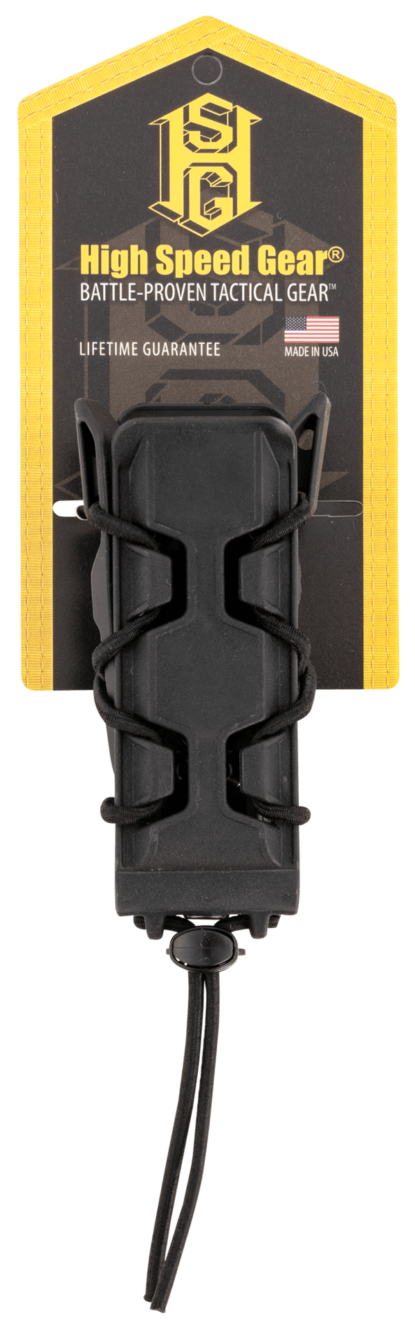 High Speed Gear 16PT01BK TACO V2 Mag Pouch Single Black Polymer Belt Clip/MOLLE U-Mount Compatible w/ Pistol Mags