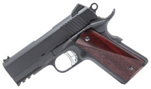 Fusion Firearms 1911NCOM45 1911 Commander 45 ACP 7+1 3.50″ Chrome Chrome-Lined Steel/Target Crown Barrel Serrated Slide Matte Black Oxide Steel Frame w/Beavertail Red Cocobolo Grips Right Hand
