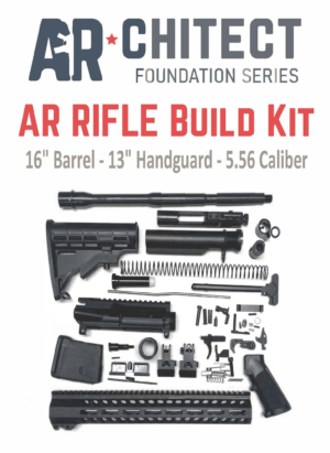 Bowden Tactical J27115 AR Rifle Build Kit  Complete  15 M-Lok Handguard  Mil-Spec Parts  Flip Up Sights”