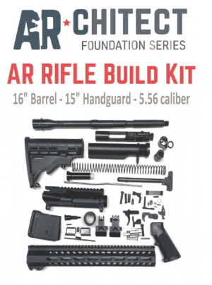 Bowden Tactical J27113 AR Rifle Build Kit  Complete  13 M-Lok Handguard  Mil-Spec Parts  Flip Up Sights”
