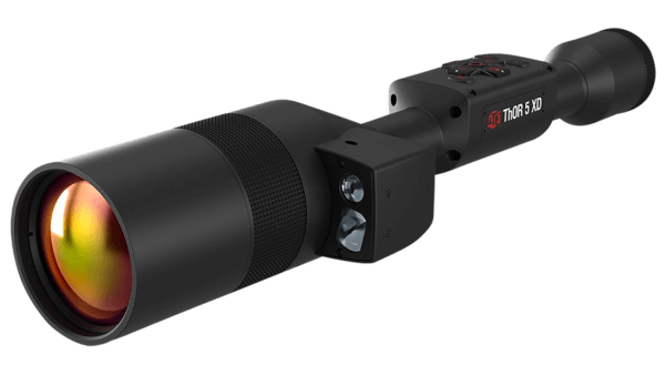 ATN TIWST51210LRF Thor 5 XD LRF Thermal Rifle Scope  Black Anodized 4-40x  Smart Mil Dot Reticle w/Zoom  1280×1024  60 fps Resolution  Features Laser Rangefinder