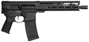 CMMG 30B0E67AB Dissent MK4 300 Blackout 6.50″ Left Side Charging Handle Armor Black Zeroed Linear Comp 4.60″ M-LOK Handguard Picatinny End Plate Fits AR-Platform