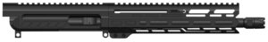 CMMG 99B80E4AB Dissent 9mm Luger 10.50″ Left Side Charging Handle Armor Black Zeroed Linear Comp 9.60″ M-LOK Handguard Picatinny End Plate Fits AR-Platform