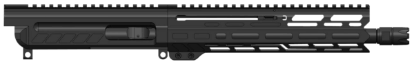 CMMG 99B80E4AB Dissent 9mm Luger 10.50″ Left Side Charging Handle Armor Black Zeroed Linear Comp 9.60″ M-LOK Handguard Picatinny End Plate Fits AR-Platform