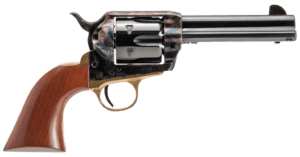 Cimarron PPP9MM Pistolero 9mm Luger 6 Shot 4.75″ Blued Barrel & Cylinder Color Case Hardened Frame Walnut Grip