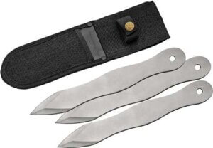 SZCO RITE EDGE 10 THROWING KNIFE 3PC SET W/SHEATH