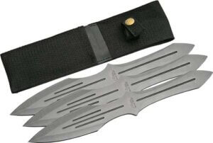SZCO RITE EDGE 9.75 THROWING KNIFE BLACK 3PC SET W/SHEATH