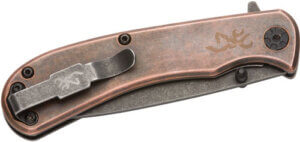 BROWNING KNIFE RIVET FOLDER 3 COPPER W/FINGER FLIPPER