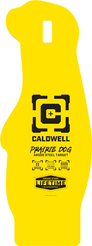 CALDWELL AR500 PRARIE DOG TRGT 3/8  AR500 STEEL YELLOW