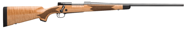 Winchester Repeating Arms 535218229 Model 70 Super Grade 264 Win Mag 3+1 26″ Free-Floating Barrel  Polished Blued Steel Receiver  Controlled Ejection  Gloss AAAA Maple Stock w/Ebony Forearm Tip & Shadowline Cheekpiece  Pachmayr Decelerator Recoil Pad