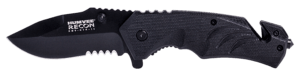 Spyderco Endura 3.75″ Folding Clip Point Serrated VG-10 SS Blade/Black Textured FRN Handle Includes Pocket Clip