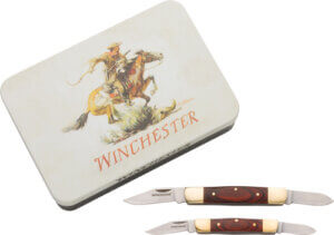 WINCHESTER KNIFE 6.25 OAL STAG TRAPPER W/KNIFE TIN