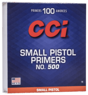 CCI 0014 Standard Pistol No. 500 Small Pistol Multi Caliber Handgun/ 1000 Per Box