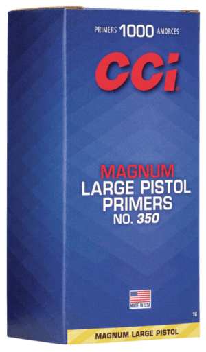 CCI 0016 Magnum Pistol No. 350 Large Pistol Multi Caliber Handgun/ 1000 Per Box