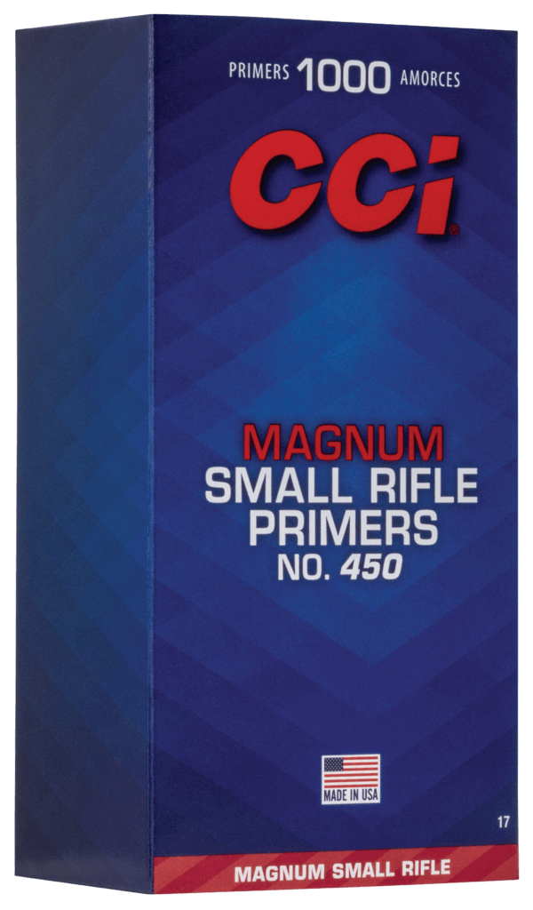 CCI 0017 Magnum Rifle No. 450 Small Magnum Rifle Multi Caliber/ 1000 Per Box