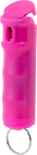 MACE PEPPER SPRAY COMPACT HARD CASE W/KEY RING PINK 12G