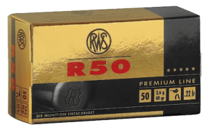 RWS/Umarex 2134187 R50 Premium Line 22 LR 40 gr Lead Round Nose 50rd Box