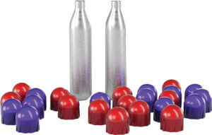 PepperBall 970010215 TCP Round Projectile Refill Kit Red Purple Includes CO2 Cartridges