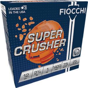 FIOCCHI 12GA 2.75 1OZ CASE LT 250RD 1300FPS #7.5 CRUSHER