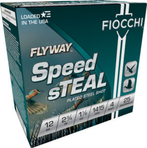 Fiocchi 12FST6 Speed Steal Flyway 12 Gauge 2.75″ 1 1/8 oz 6 Shot 25rd Box